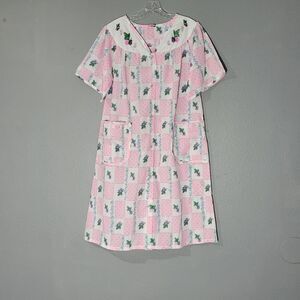 Body Touch Sleepwear nightgown Muumuus Pink Floral Sz M